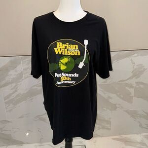 BRIAN WILSON / BEACH BOYS "PET SOUNDS 50TH ANNIVERSARY" 2016 TOUR T-SHIRT - L